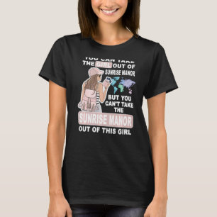 Camiseta Menina legal do nascer do sol Mancha Orgulhosa