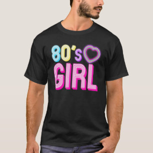 Camiseta Menina legal dos anos 80 para mulheres Retro de An