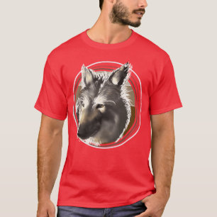 Camiseta Menina Lobo Ártico Cinza