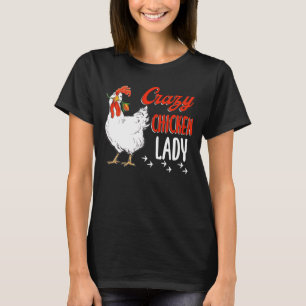 Camiseta Menina Louca de Frango Mulheres Agricultoras