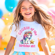 Menina mágica unicórnio brilhante aniversário prim
