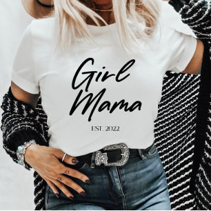 Camiseta Menina Mama Personalizada No Ano Passado Mínima Ma