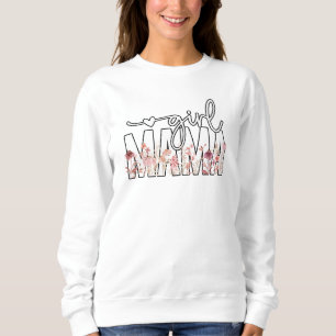 Camiseta Menina mamãe presente para o Dia de as mães da mam