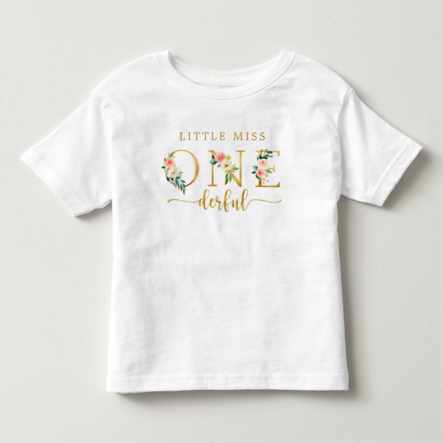 Camiseta Menina Maravilhosa primeiro aniversario Girl (Frente)
