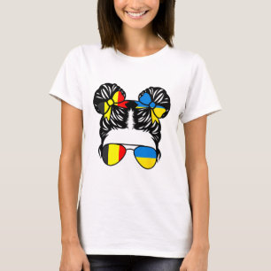 Camiseta Menina Meia Belga Meia Ucraniana Bélgica Crianças 