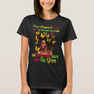 Camiseta Menina Melanina do Juneteenth Mulheres Negras Afro