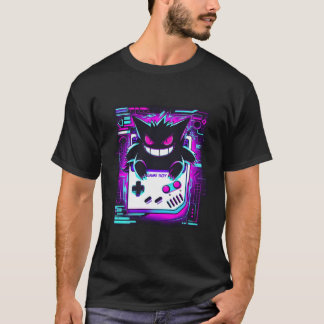 Camiseta Menina menino assustador retrô