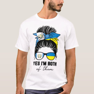 Camiseta Menina Metade Guatemalteca Metade Ucraniana Guatem