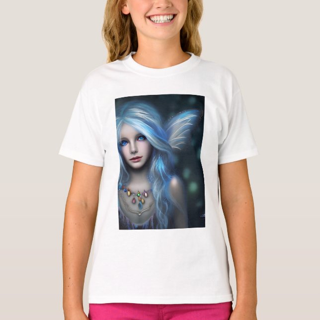 Camiseta Menina Mística Etérea Fada (Frente)