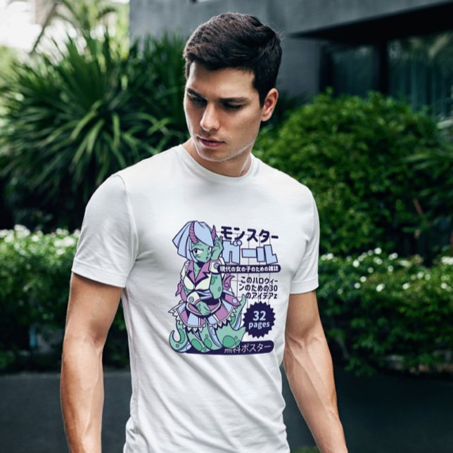 Camiseta Menina Monstro de Animes (Criador carregado)