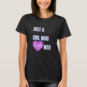 Camiseta Menina Montanha Biker Montanha Bicicleta MTB Gir