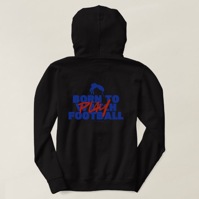 Camiseta Menina Nascida para Jogar Futebol (Verso do Design)