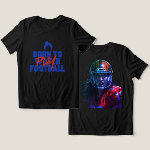 Camiseta Menina Nascida para Jogar Futebol 2.0