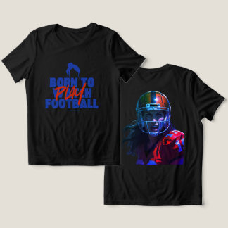 Camiseta Menina Nascida para Jogar Futebol 2.0