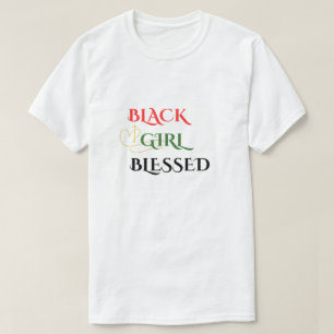 Camiseta Menina Negra Abençoada
