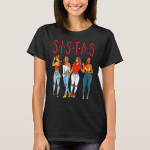 Camiseta Menina Negra Brincadeira Melanina Mulheres Brown S