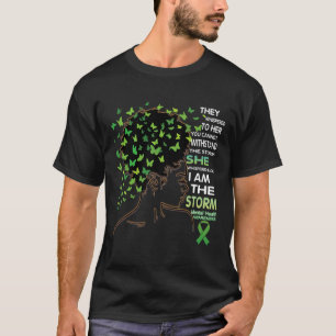 Camiseta Menina Negra Consciência Mental Saúde Guerreira
