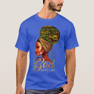 Camiseta Menina Negra Diz Que Sou A Mãe Da História Da Mela