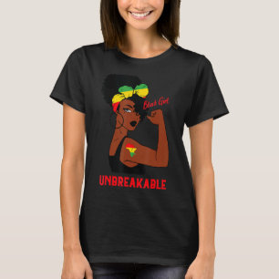 Camiseta Menina Negra Inseparável História Negra Mês Orgulh