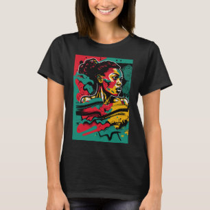 Camiseta Menina Negra Mágica Melanina Afro Rainha Negra Imp