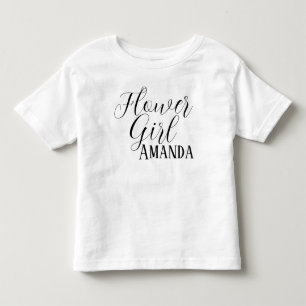 Camiseta Menina Negra Menina Negra, Criança de Casamento Pe