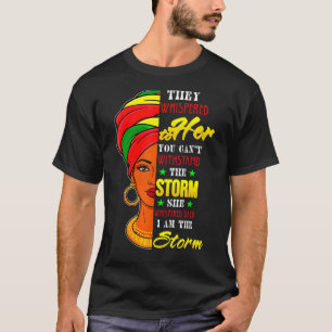 Camiseta Menina Negra Mulher Africana Afro Eu Sou A Stor