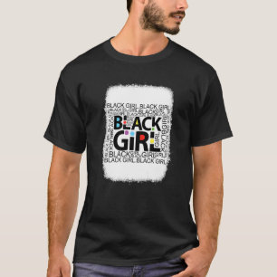 Camiseta Menina Negra Para Mulheres História Mês Herita Afr