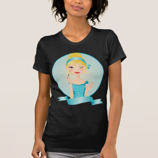 Camiseta Menina no azul
