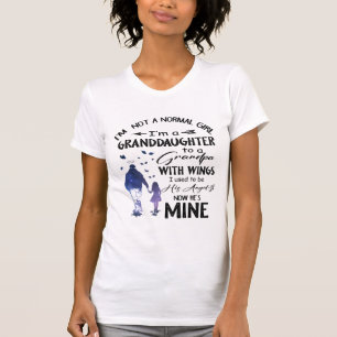 Camiseta Menina Normal Neta Avô Com Asas Anjo