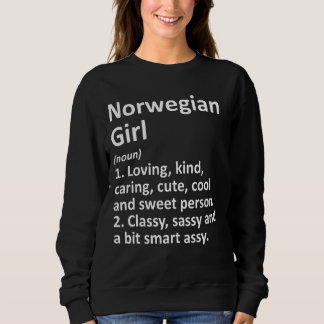 Camiseta Menina Norueguesa, Noruega Funny Country Home Root