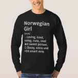 Camiseta Menina Norueguesa, Noruega Funny Country Home Root<br><div class="desc">Menina Norueguesa,  Noruega,  Engraçada,  País Residencial,  Descendência</div>
