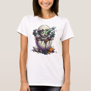 Camiseta Menina Ovo Fofo e Assustador