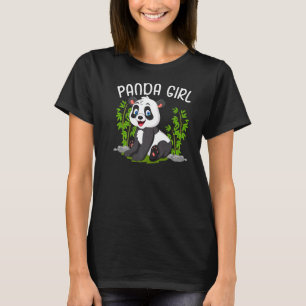 Camiseta Menina Panda Crianças Bonitas Pandas Animal