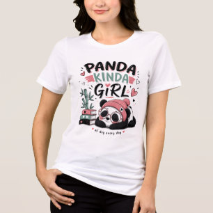 Camiseta Menina Panda Cute Panda