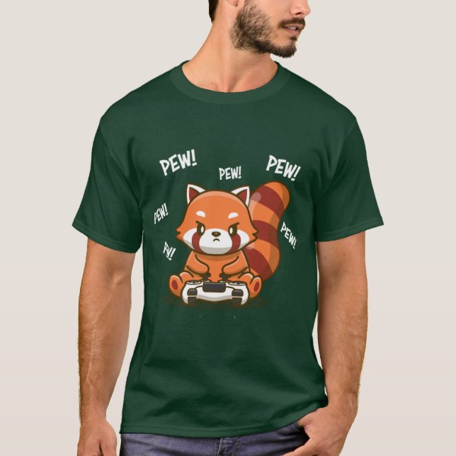 Camiseta Menina Panda Vermelha (Frente)