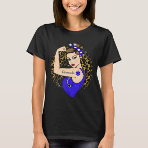 Camiseta Menina paramédica EMS Poder Moderna Rosie, o Ribei