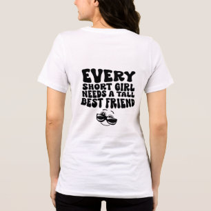 Camiseta Menina Pequena Alta Amiga