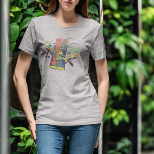 Camiseta Menina Pequena Em Log Com Citação De Itinerância