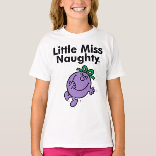 Camiseta Menina   Pequena Senhorita Naughty é Tão Nojenta