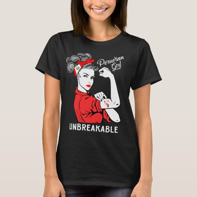 Camiseta Menina peruana inquebrável (Frente)