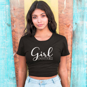 Camiseta Menina Poder Moderno Feminista