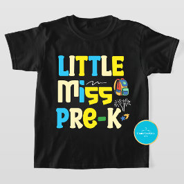 Camiseta Menina Pré-K De Volta À Escola