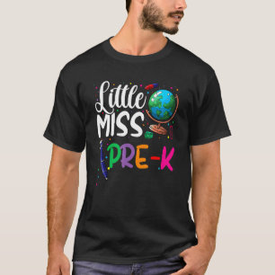 Camiseta Menina Pré K De Volta Para As Meninas Da Escola Es