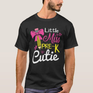 Camiseta Menina Pré-K, Volta Para As Meninas Da Escola