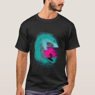 Camiseta Menina presente de ataque de tubarão