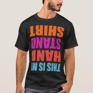 Camiseta Menina presente de parada de mão