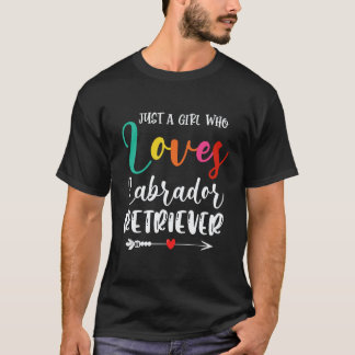 Camiseta Menina Que Ama Cachorro Labrador Retriever Lab Mãe