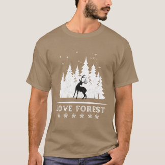 Camiseta Menina que ama floresta