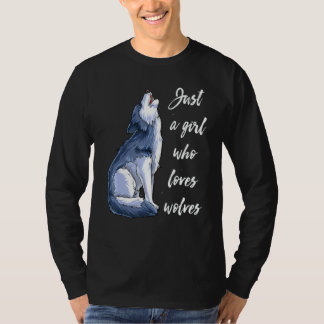 Camiseta Menina Que Ama Lobos 10