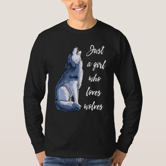 Camiseta Menina Que Ama Lobos 10 (Frente)